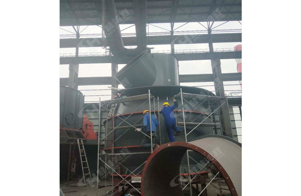 桂林鸿程立磨制粉设备总包项目安装中